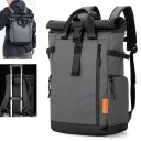 Cestovní batoh na notebook 15,6 palce Rolltop s rozšířením objemu 20-25 l Oxford voděodolný 28 x 15 x 50 cm Na cesty do školy i práce 7