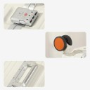 Cestovní kufr na kolečkách s předním otevíráním a USB portem, 24 palců (600 mm), hliníkový rám, PC skořepina, TSA zámek, na cesty 6