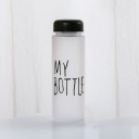 Cestovní lahev na pití s nápisem a filtrem na louhování čaje v uzávěru Šroubovací víčko Materiál plast Objem 480 ml Rozměry 19,5 x 6,5 cm 3