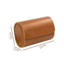 Cestovní pouzdro na hodinky 15 × 7 × 10 cm Rolovací organizér na 2 hodinky s vyjímatelnými polštářky pouzdro na hodinky pro cestování 2