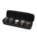 Cestovní pouzdro na hodinky s 5 sloty pro hodinky do 5,5 cm ochranný organizér více barev přenosný box na cesty 4