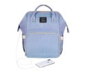 Cestovní přebalovací batoh pro maminky s mnoha kapsami a velkým prostorem USB port a kabel k telefonu Polyester 25 x 16 x 40 cm 6