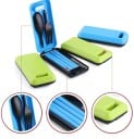 Cestovní příbor s hůlkami a pouzdrem Rozkládací vidlička lžíce a jídelní hůlky z plastu Kompaktní pouzdro Na výlet a piknik 6
