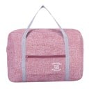 Cestovní taška přes rameno s průvlekem na rukojeť kufru Přední kapsa na zip Dvě dlouhá ucha Melírovaný nylon 40 x 13 x 30 cm 1