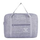 Cestovní taška přes rameno s průvlekem na rukojeť kufru Přední kapsa na zip Dvě dlouhá ucha Melírovaný nylon 40 x 13 x 30 cm 2