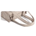 Cestovní taška pro ženy prošívaná crossbody kabelka se zipem a odnímatelným popruhem 28 x 20 x 13 cm polyesterová taška do práce i školy 11