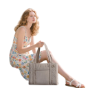 Cestovní taška pro ženy prošívaná crossbody kabelka se zipem a odnímatelným popruhem 28 x 20 x 13 cm polyesterová taška do práce i školy 14
