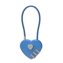Cestovní zámek na zavazadla ve tvaru srdce s 3místným kódem 40 × 36 mm a lankem 135 mm pro kufr, batoh a tašku 4