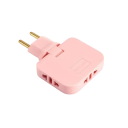 Cestovný adaptér EU 3 v 1 Skladacia elektrická zásuvka Redukcia zástrčky 4,8 mm 10A 250V 2pinová zástrčka 18 x 4,0 mm Napájací adaptér 7