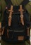 Cestovný plátený batoh s kožou J3087 5