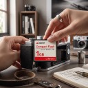 CF Compact Flash Geheugenkaart LEMIWEI 1 GB Digitale Geheugenkaart Wit en Rood Voor digitale camera's en CF-kaartlezers 5