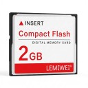 CF Compact Flash LEMIWEI 2 GB Digitalt Hukommelseskort Hvid og Rød Til Digitale Kameraer og CF Kortlæser 1