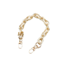 Chain Strap for Handbag with Interwoven Pearls 32 cm Snap Fastening Elegant Replacement Handle for Handbag Decorative Chain 1