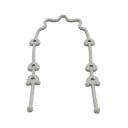 Chaîne de tétine en silicone Longueur 50 cm Fixation réglable au poussette Support de jouets et de bouteille contre la chute 6
