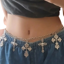 Chaîne en métal gothique pour ceinture avec crucifix Stylaccessoire pour ceinture Punk rock métal gothique Accessoire de mode pour pantalons, jupes et robes 3