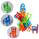Chaise d'équilibre Jeu d'enfants Mini chaises tombantes 18 pièces 3