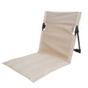 Chaise de camping pliante 51 x 24 cm Construction stable en triangle Tissu Oxford Alliage d'aluminium Dossier rembourré Chaise 7