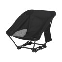 Chaise pliante carrée à quatre pieds Taille universelle Chaise de camping noire légère et stable Chaise portable pour la pêche en plein air randonnée festival 2