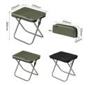 Chaise pliante portable légère 29,5 x 28,5 x 22,5 cm Chaise de camping pliable dans un sac Capacité de charge 180 kg Alliage d'aluminium 7