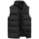 Chaleco acolchado de otoño para hombre, impermeable, aislante, con cremallera y bolsillos, ligero y aislante para uso diario. 3