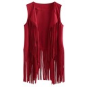 Chaleco con flecos para mujer P2572 3