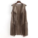 Chaleco con flecos para mujer P2572 2