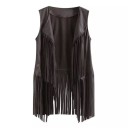 Chaleco con flecos para mujer P2572 1
