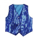 Chaleco de lentejuelas para niños y niñas disfraz de Street Dance Hip-hop en estilo brillante escote en V chaleco de algodón y nylon de un solo color para espectáculo de danza 6 Chaleco de lentejuelas para niños y niñas disfraz de Street Dance Hip-hop en estilo brillante escote en V chaleco de algodón y nylon de un solo color para espectáculo de danza 6