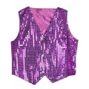 Chaleco de lentejuelas para niños y niñas disfraz de Street Dance Hip-hop en estilo brillante escote en V chaleco de algodón y nylon de un solo color para espectáculo de danza 9 Chaleco de lentejuelas para niños y niñas disfraz de Street Dance Hip-hop en estilo brillante escote en V chaleco de algodón y nylon de un solo color para espectáculo de danza 9