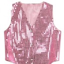 Chaleco de lentejuelas para niños y niñas disfraz de Street Dance Hip-hop en estilo brillante escote en V chaleco de algodón y nylon de un solo color para espectáculo de danza 7 Chaleco de lentejuelas para niños y niñas disfraz de Street Dance Hip-hop en estilo brillante escote en V chaleco de algodón y nylon de un solo color para espectáculo de danza 7
