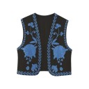 Chaleco de mujer con flores 1