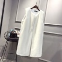 Chaleco de piel sintética para mujer P2494 5