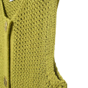 Chaleco de punto para mujer con escote en V y bolsillos Chaleco de estilo monocromático con cierre de botones Suéter de poliéster cómodo en varios colores 5