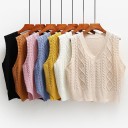 Chaleco de punto para mujer P1419 1