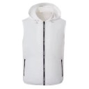 Chaleco deportivo con capucha para hombre, ligero, impermeable, con cremallera y bolsillos, sin mangas para correr al aire libre. 3