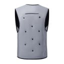 Chaleco refrigerante para hombre con cremallera de poliéster, chaleco funcional ligero sin mangas para trabajo, deporte y estancia en clima 4