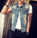 Chaleco vaquero con cuello para hombre J1416 1