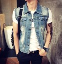 Chaleco vaquero con cuello para hombre J1416 2