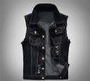 Chaleco vaquero de hombre F1284 2