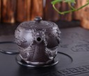 Chaleira de cerâmica com dragão chinês 2