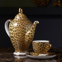 Chaleira de porcelana leopardo 2