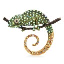 Chameleon Brooch 2