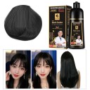 Champô de cor permanente para cabelo com essência de gengibre natural Cor natural para cabelo para cobrir cabelos brancos 500 ml 2