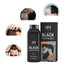 Champô escurecedor 5 em 1 para cabelo e barba pretos 250 ml Coloração rápida contra cabelos brancos Brilho Densidade Crescimento Champô 3
