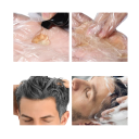 Champú oscurecedor 5 en 1 para cabello y barba negros (250 ml), coloración rápida contra canas, brillo, densidad, crecimiento, champú y acondicionador para hombres. 5