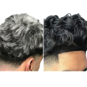 Champú oscurecedor 5 en 1 para cabello y barba negros (250 ml), coloración rápida contra canas, brillo, densidad, crecimiento, champú y acondicionador para hombres. 6