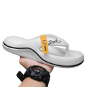 Chanclas de hombre con plataforma alta y suave Zapatillas de verano con suela antideslizante Zapatos cómodos para casa y exterior Zapatos aireados para hombre 2
