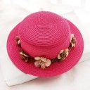 Chapeau d'enfant avec des fleurs T862 17