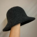 Chapeau d'hiver en laine pour femme Taille universelle Laine polyester Chapeau d'hiver chaud Accessoire élégant pour l'automne et l'hiver 6