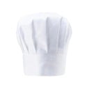 Chapeau de chef à coupe basse 22 cm plis coton polyester couvre-chef de travail en cuisine vêtements gastronomiques 1